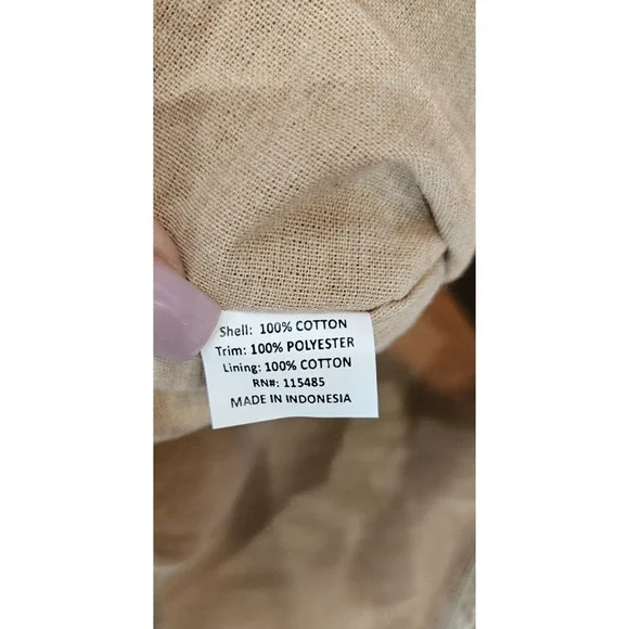 Collection Eighteen Handbag Beige Crochet Boho Shoulder Bag Fringe Woven Boho - Picture 11 of 11